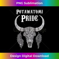 Potawatomi Pride Tribe Native American Indian Buffalo - Crafted Sublimation Digital Download - Reimagine Your Sublimation Pieces