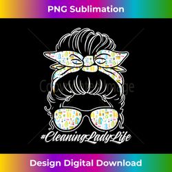 Cleaning Lady Messy Hair Bun Maid Housekeeping Housekeeper - Chic Sublimation Digital Download - Reimagine Your Sublimation Pieces