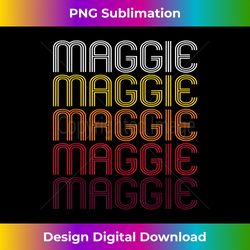 Maggie Retro Wordmark Pattern - Vintage Style - Innovative PNG Sublimation Design - Craft with Boldness and Assurance