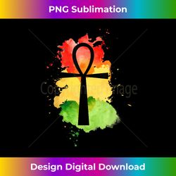 Ankh Watercolor Ancient Egyptian Life Symbol - Futuristic PNG Sublimation File - Spark Your Artistic Genius
