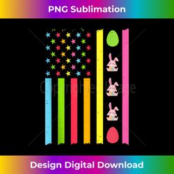 American Flag Happy Easter Egg Hunting Patriotic - Eco-Friendly Sublimation PNG Download - Access the Spectrum of Sublimation Artistry