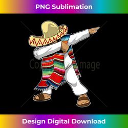 Mexican Independence Day Dabbing Poncho - Eco-Friendly Sublimation PNG Download - Crafted for Sublimation Excellence