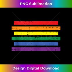 Rainbow Striped Gay Pride Symbol Flag Vintage LGBT Ally - Sleek Sublimation PNG Download - Rapidly Innovate Your Artistic Vision