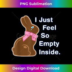 Easter Bunny Chocolate Rabbit Hollow Inside Empty Funny Pun - Urban Sublimation PNG Design - Spark Your Artistic Genius
