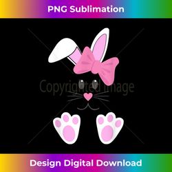 Girl Easter Bunny Pink Bow T Girls Easter - Timeless PNG Sublimation Download - Animate Your Creative Concepts
