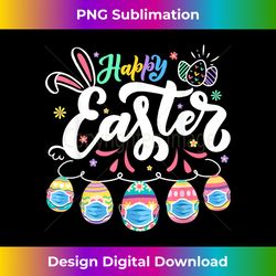 Happy Easter Day Colorful Egg Face Mask Hunting Cute Easter - Chic Sublimation Digital Download - Chic, Bold, and Uncompromising