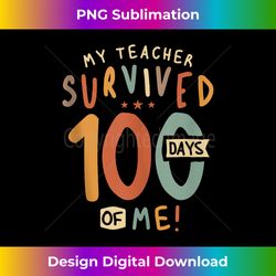 Funny School Boys Girls s 100 Days Of School - Bohemian Sublimation Digital Download - Animate Your Creative Concepts