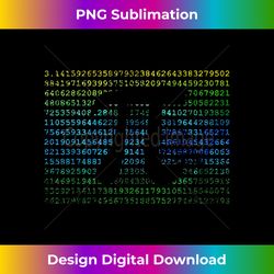 Pi Day 3.14 Cool Funny Nerd Math Geek Blue Green - Sleek Sublimation PNG Download - Enhance Your Art with a Dash of Spice