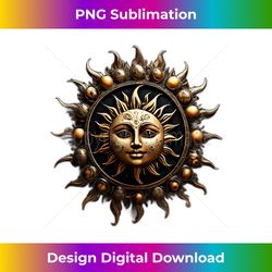 sun a sun with face - Sleek Sublimation PNG Download - Enhance Your Art with a Dash of Spice