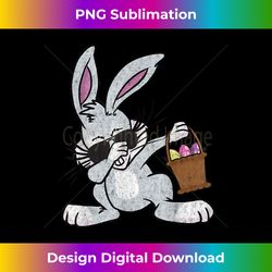 Dabbing Easter Bunny - Cute Easter Dab - Innovative PNG Sublimation Design - Access the Spectrum of Sublimation Artistry