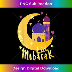 Eid Mubarak - Eid Al Fitr Islamic Holidays Celebration - Contemporary PNG Sublimation Design - Crafted for Sublimation Excellence