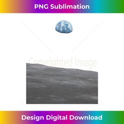 Earthrise Earth Rise from the Moon Photo Print - Luxe Sublimation PNG Download - Ideal for Imaginative Endeavors