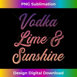 Vodka lime and sunshine - Contemporary PNG Sublimation Design - Animate Your Creative Concepts