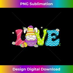 Love Gnomes Retro Groovy Daisy Flowers Easter Day Matching - Eco-Friendly Sublimation PNG Download - Lively and Captivating Visuals