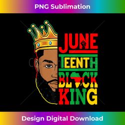 Juneteenth Black King Melanin Black Dad Fathers Day Men - Sublimation-Optimized PNG File - Rapidly Innovate Your Artisti