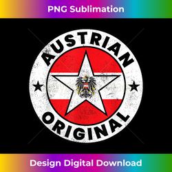 Austrian Original Austria Flag Austrian - Classic Sublimation PNG File - Tailor-Made for Sublimation Craftsmanship