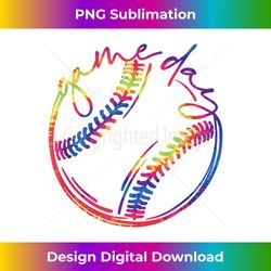 Game Day Baseball Life Softball Life Tie Dye Mothers Day Mom - Eco-Friendly Sublimation PNG Download - Enhance Your Art