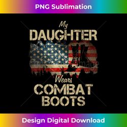 My Daughter Wears Combat Boots - Vibrant Sublimation Digital Download - Striking & Memorable Impressions