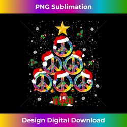 Hippies Christmas s PEACE SIGN Tie Dye Xmas Tree Lights - Crafted Sublimation Digital Download - Enhance Your Art with a