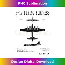 B-17 Bomber WW2 Warplane and Vintage Airplane - Minimalist Sublimation Digital File - Pioneer New Aesthetic Frontiers