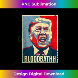 Bloodbathh Vintage Trump Funny Sarcastic Trump Face Graphic Tank Top - Sleek Sublimation PNG Download - Striking & Memor