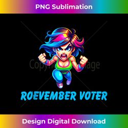 Roevember Voter Voting Blue for Biden and Down Ballot Tank Top - Sleek Sublimation PNG Download - Crafted for Sublimatio