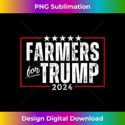 Farmers For Trump 2024 Retro Vintage Style President Vote Tank Top - Crafted Sublimation Digital Download - Elevate Your