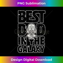 Star Wars Best Dad in the Galaxy Darth Vader Long Sleeve - Contemporary PNG Sublimation Design - Challenge Creative Boun