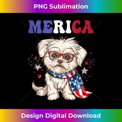 Merica Lhasa Apso Dog 4th Of July Tank Top - Timeless PNG Sublimation Download - Immerse in Creativity with Every Design