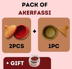 Aker Fassi Pack 2 Red and 1 Gold and Premium Aker Powder Gift Free Shipping