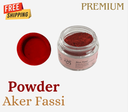 Moroccan Aker Fassi Powder Natural Premium Quality - Red Effect - Free Shipping