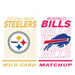 Wild Card Matchup Buffalo1 Bills Vs Pittsburgh Steelers SVG