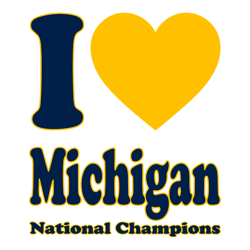 I Love Michigan National Champions SVG