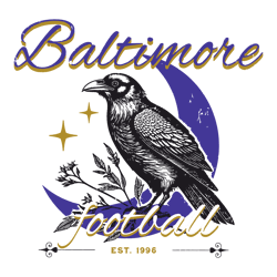Vintage Baltimore Football 1Est 1996 SVG