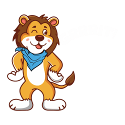 Cute Detroit Lions Grit Mascot SVG