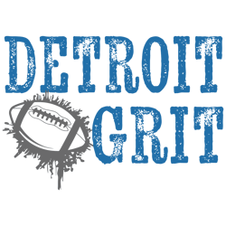 Retro Nfl Detroit Grit Football SVG