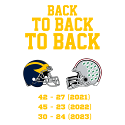 Michigan Wolverines Football Back To Back SVG