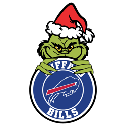 Funny Grinch Buffalo Bills Circle Logo SVG