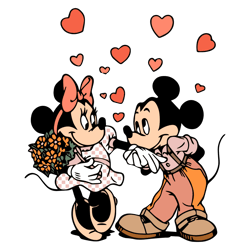 Disney Mickey Minnie Love Valentine SVG
