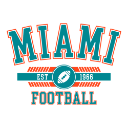 Miami Football SVG Cricut Digital Download