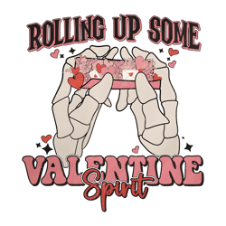 Rolling Up Some Valentine Spirit PNG