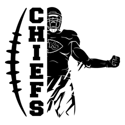 Chiefs Football Player SVG Digital Download Untitled