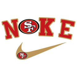 Nike Logo San Francisco 49ers SVG Digital Download Untitled