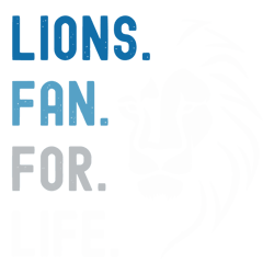 Lions Fan For Life Detroit Lions Football SVG