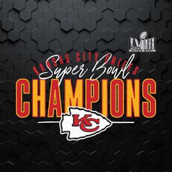 Kansas City Chiefs Super Bowl Lviii Champions Logo SVG