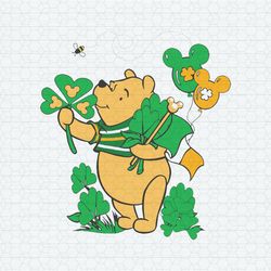 Happy St Patricks Day Winnie The Pooh SVG