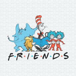 Dr Seuss Friends Cat In The Hat SVG