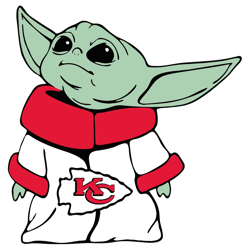 Kansas City Chiefs Nfl Baby Yoda SVG1