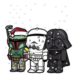 Merry Christmas Star Wars Characters SVG Trending SVG