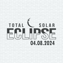 Retro 2024 Total Solar Eclipse SVG
